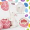 Ceramic Easter Bunny Figurines with Egg Scented Candle & DIY Stickers, Spring Home Decor for Farmhouse, Soy Wax Egg Jar, Rabbit Spring Decorations Indoor Gifts for Women